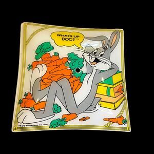 1986 Warner Bros. Bugs Bunny What’s Up Doc? Cartoon Glass Ceiling Light Shade